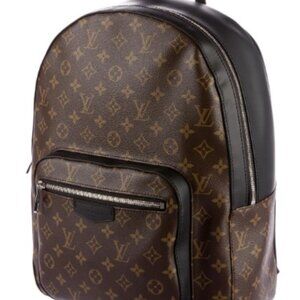 Louis Vuitton Josh Backpack in Monogram Macassar-Brown